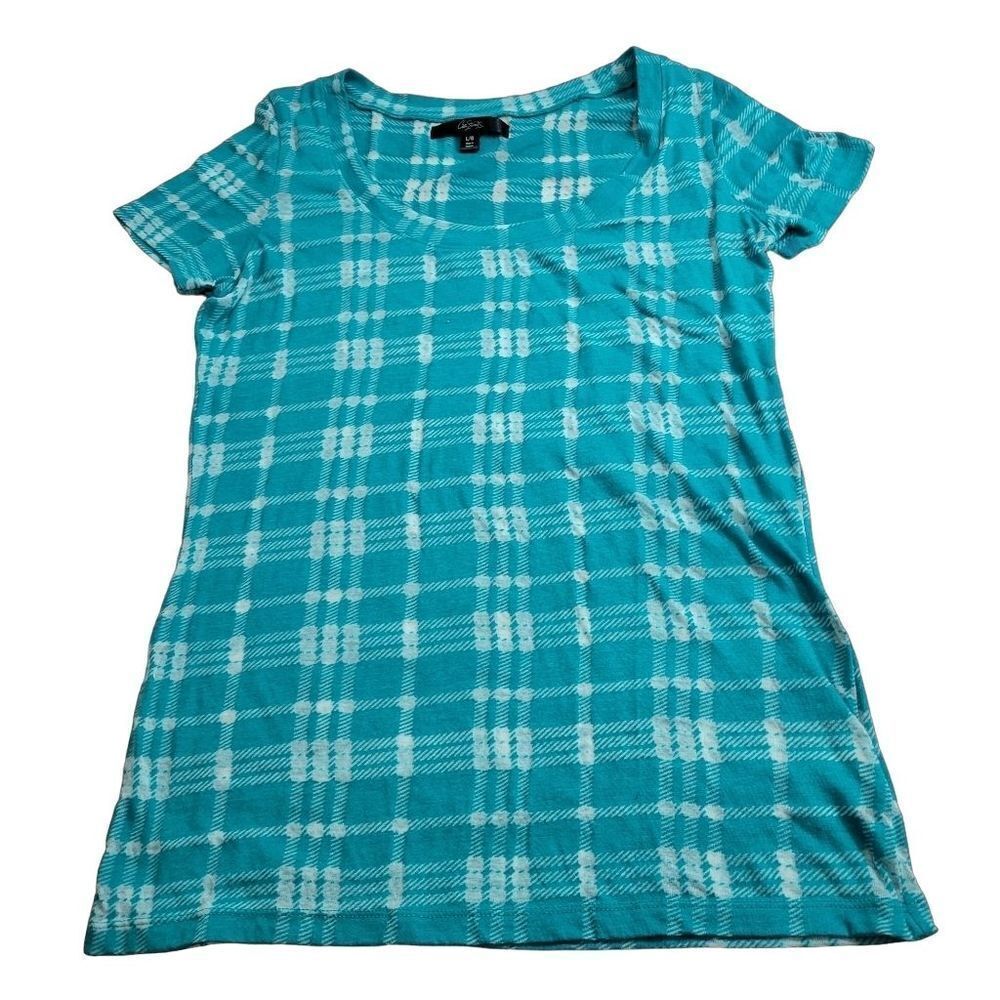 City Streets plaid shirt L